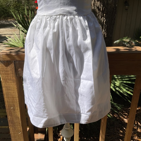 NWT French Connection Unno White Cotton Cap Sleeve Mini Dress - Picture 11 of 15